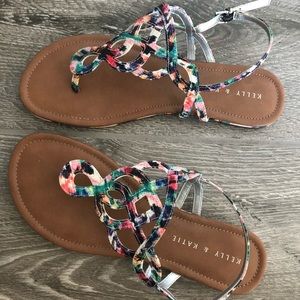 Multicolored Sandals by Kelly & Katie Size 8